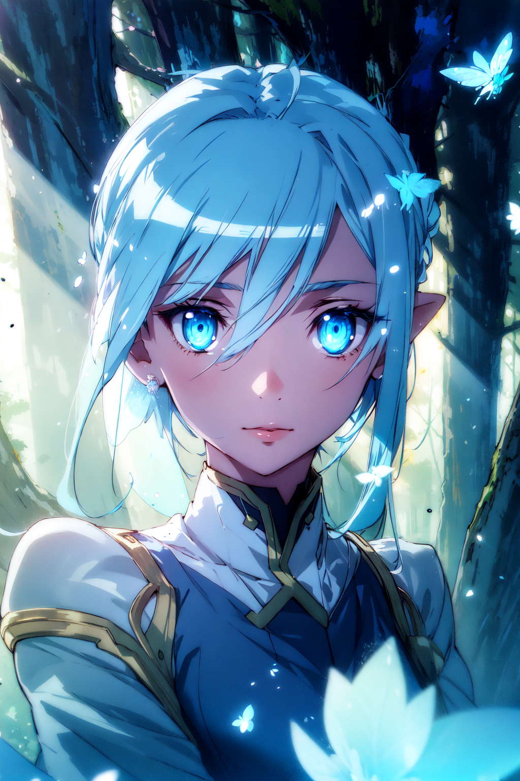 03109-2099521635-intricate details, cinematic light, (finely detailed face and beautiful eyes),  (cowboy shot_1.3), full body, (blue hair), (blue.png